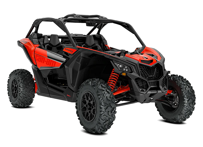 MY21 Can Am Maverick X3 DS TurboR CanAmRed 34Front INTL